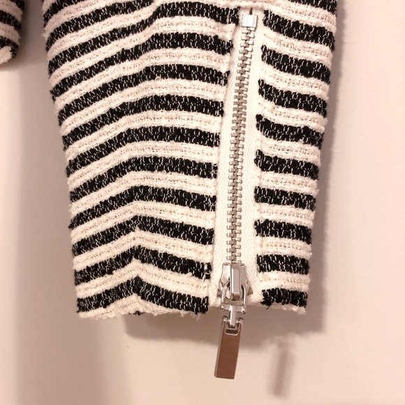 H&M Black and White Metallic Stripe Blazer - Picture 6 of 6